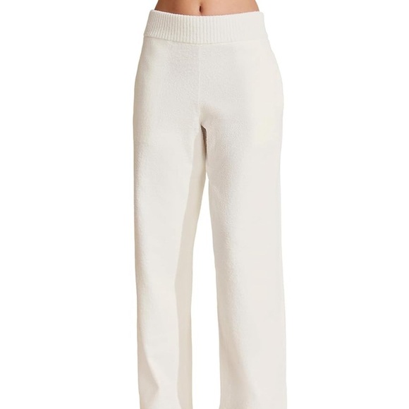 Eberjey Recycled Boucle Cream Pants Size M - Picture 1 of 5